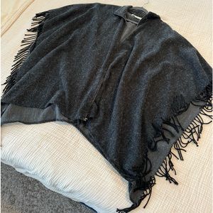 Charcoal zippered Treasure & Bond cape, One Size